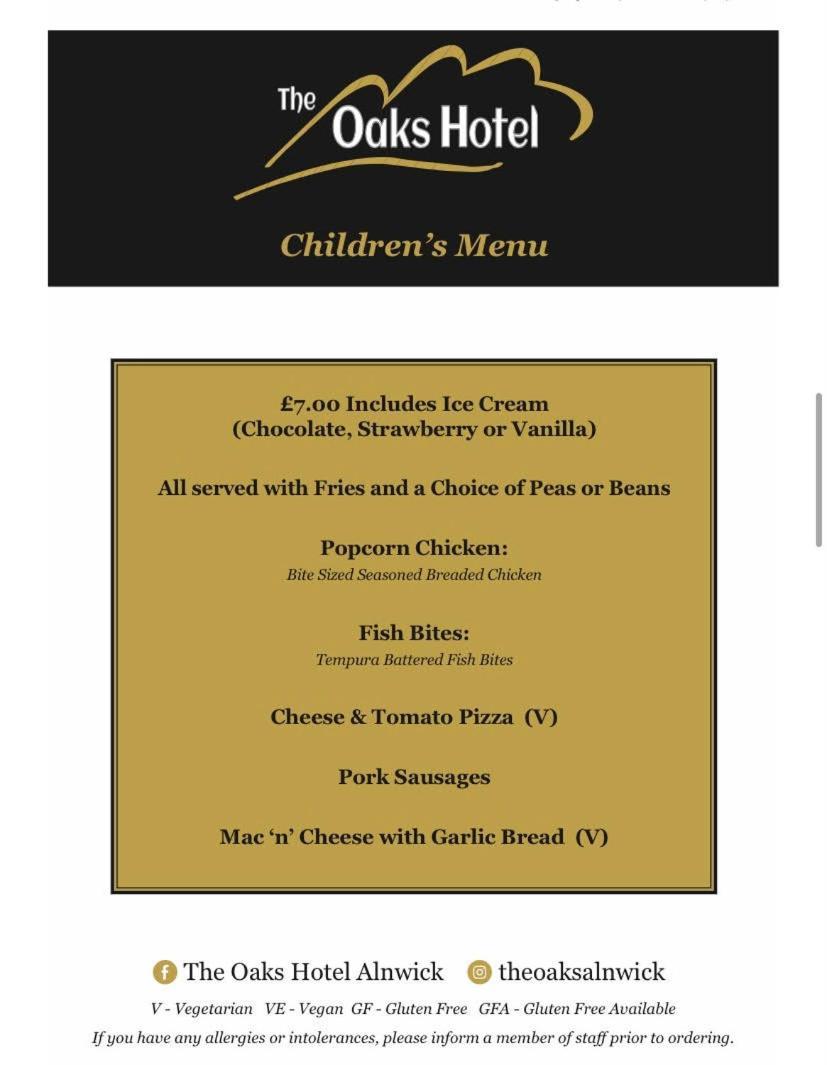 The Oaks Hotel Alnwick Bagian luar foto